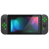 eXtremeRate Replacement Controller ABXY Direction Home Capture + - Jelly Buttons, Two-Tone Green & Clear with Symbols Action Face Keys for Nintendo Switch & Switch OLED Joy-con - JoyCon NOT Included - AJ7004