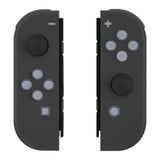 eXtremeRate Replacement Controller ABXY Direction Home Capture + - Jelly Buttons, Two-Tone New Hope Gray & Clear with Symbols Action Face Keys for Nintendo Switch & Switch OLED Joy-con - JoyCon NOT Included - AJ7005