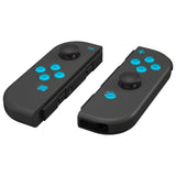 eXtremeRate Replacement Controller ABXY Direction Home Capture + - Jelly Buttons, Two-Tone New Hope Blue & Clear with Symbols Action Face Keys for Nintendo Switch & Switch OLED Joy-con - JoyCon NOT Included - AJ7006