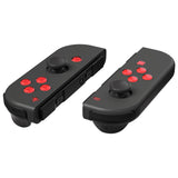 eXtremeRate Replacement Controller ABXY Direction Home Capture + - Jelly Buttons, Two-Tone New Hope Red & Clear with Symbols Action Face Keys for Nintendo Switch & Switch OLED Joy-con - JoyCon NOT Included - AJ7007