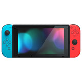 eXtremeRate Replacement Controller ABXY Direction Home Capture + - Jelly Buttons, Two-Tone New Hope Blue & Red & Clear with Symbols Action Face Keys for Nintendo Switch & Switch OLED Joy-con - JoyCon NOT Included - AJ7010