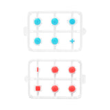 eXtremeRate Replacement Controller ABXY Direction Home Capture + - Jelly Buttons, Two-Tone New Hope Red & Blue & Clear with Symbols Action Face Keys for Nintendo Switch & Switch OLED Joy-con - JoyCon NOT Included - AJ7011