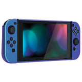 PlayVital UPGRADED Glossy Dockable Case Grip Cover for NS Switch, Ergonomic Protective Case for NS Switch, Separable Protector Hard Shell for Joycon - Chameleon Purple Blue - ANSP3001