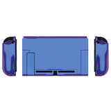 PlayVital UPGRADED Glossy Dockable Case Grip Cover for NS Switch, Ergonomic Protective Case for NS Switch, Separable Protector Hard Shell for Joycon - Chameleon Purple Blue - ANSP3001