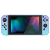 PlayVital UPGRADED Dockable Case Grip Cover for NS Switch, Ergonomic Protective Case for NS Switch, Separable Protector Hard Shell for Joycon - Gradient Violet Blue - ANSP3004