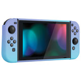 PlayVital UPGRADED Dockable Case Grip Cover for NS Switch, Ergonomic Protective Case for NS Switch, Separable Protector Hard Shell for Joycon - Gradient Violet Blue - ANSP3004