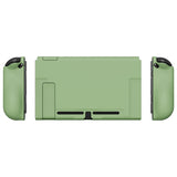 PlayVital UPGRADED Dockable Case Grip Cover for NS Switch, Ergonomic Protective Case for NS Switch, Separable Protector Hard Shell for Joycon - Matcha Green - ANSP3005