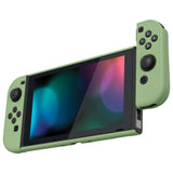 PlayVital UPGRADED Dockable Case Grip Cover for NS Switch, Ergonomic Protective Case for NS Switch, Separable Protector Hard Shell for Joycon - Matcha Green - ANSP3005