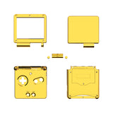 eXtremeRate IPS Ready Upgraded Chrome Gold Glossy Custom Replacement Housing Shell for Gameboy Advance SP GBA SP – Compatible with Both IPS & Standard LCD – Console & Screen NOT Included - ASPD4001