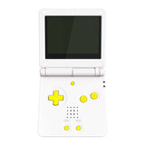 eXtremeRate Sunflower Yellow Custom Full Set Buttons for Gameboy Advance SP, Replacement A B L R Button Power On Off Volume Button D-pad Key for GBA SP Console - Console NOT Included - ASPJ101