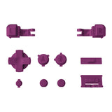 eXtremeRate DMG Grape Custom Full Set Buttons for Gameboy Advance SP, Replacement A B L R Button Power On Off Volume Button D-pad Key for GBA SP Console - Console NOT Included - ASPJ104