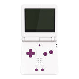 eXtremeRate DMG Grape Custom Full Set Buttons for Gameboy Advance SP, Replacement A B L R Button Power On Off Volume Button D-pad Key for GBA SP Console - Console NOT Included - ASPJ104