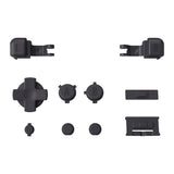 eXtremeRate Dark Gray Custom Full Set Buttons for Gameboy Advance SP, Replacement A B L R Button Power On Off Volume Button D-pad Key for GBA SP Console - Console NOT Included - ASPJ111