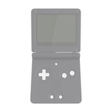 eXtremeRate White Custom Full Set Buttons for Gameboy Advance SP, Replacement A B L R Button Power On Off Volume Button D-pad Key for GBA SP Console - Console NOT Included - ASPJ203