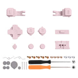 eXtremeRate Cherry Blossoms Pink Custom Full Set Buttons for Gameboy Advance SP, Replacement A B L R Button Power On Off Volume Button D-pad Key for GBA SP Console - Console NOT Included - ASPJ204