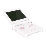 eXtremeRate Cherry Blossoms Pink Custom Full Set Buttons for Gameboy Advance SP, Replacement A B L R Button Power On Off Volume Button D-pad Key for GBA SP Console - Console NOT Included - ASPJ204