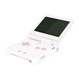 eXtremeRate Cherry Blossoms Pink Custom Full Set Buttons for Gameboy Advance SP, Replacement A B L R Button Power On Off Volume Button D-pad Key for GBA SP Console - Console NOT Included - ASPJ204