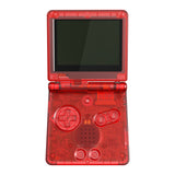 IPS Ready Upgraded eXtremeRate Clear Red Custom Replacement Housing Shell for Gameboy Advance SP GBA SP – Compatible with Both IPS & Standard LCD – Console & Screen NOT Included - ASPM5002