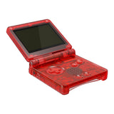 IPS Ready Upgraded eXtremeRate Clear Red Custom Replacement Housing Shell for Gameboy Advance SP GBA SP – Compatible with Both IPS & Standard LCD – Console & Screen NOT Included - ASPM5002