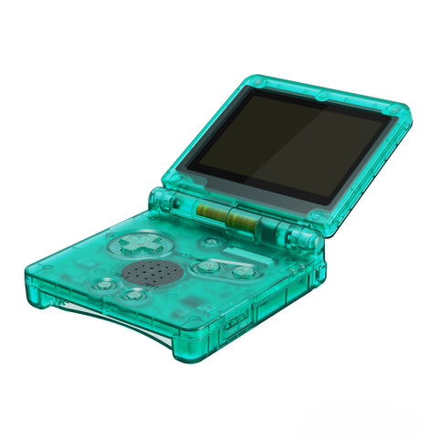 IPS Ready Upgraded eXtremeRate Emerald Green Custom Replacement Housing Shell for Gameboy Advance SP GBA SP – Compatible with Both IPS & Standard LCD – Console & Screen NOT Included - ASPM5003