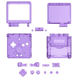 IPS Ready Upgraded eXtremeRate Clear Atomic Purple Custom Replacement Housing Shell for Gameboy Advance SP GBA SP – Compatible with Both IPS & Standard LCD – Console & Screen NOT Included - ASPM5005