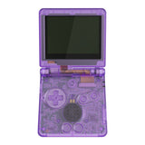 IPS Ready Upgraded eXtremeRate Clear Atomic Purple Custom Replacement Housing Shell for Gameboy Advance SP GBA SP – Compatible with Both IPS & Standard LCD – Console & Screen NOT Included - ASPM5005