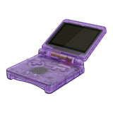 IPS Ready Upgraded eXtremeRate Clear Atomic Purple Custom Replacement Housing Shell for Gameboy Advance SP GBA SP – Compatible with Both IPS & Standard LCD – Console & Screen NOT Included - ASPM5005