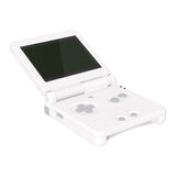 eXtremeRate IPS Ready Upgraded White Custom Replacement Housing Shell for Gameboy Advance SP GBA SP – Compatible with Both IPS & Standard LCD – Console & Screen NOT Included - ASPP3002