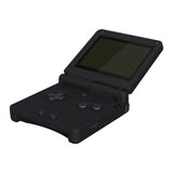 eXtremeRate IPS Ready Upgraded Black Glossy Custom Replacement Housing Shell for Gameboy Advance SP GBA SP – Compatible with Both IPS & Standard LCD – Console & Screen NOT Included - ASPP3005