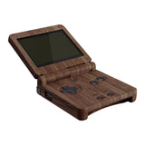 eXtremeRate IPS Ready Upgraded The Wood Grain Soft Touch Custom Replacement Housing Shell for Gameboy Advance SP GBA SP – Compatible with Both IPS & Standard LCD – Console & Screen NOT Included - ASPS2001