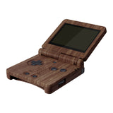 eXtremeRate IPS Ready Upgraded The Wood Grain Soft Touch Custom Replacement Housing Shell for Gameboy Advance SP GBA SP – Compatible with Both IPS & Standard LCD – Console & Screen NOT Included - ASPS2001