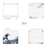 eXtremeRate IPS Ready Upgraded The Great Wave Custom Replacement Housing Shell for Gameboy Advance SP GBA SP – Compatible with Both IPS & Standard LCD – Console & Screen NOT Included - ASPT1001