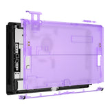 eXtremeRate Clear Atomic Purple Console Back Plate DIY Replacement Housing Shell Case for Nintendo Switch OLED Console – JoyCon Shell & Kickstand NOT Included - BNSOM5002