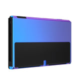 eXtremeRate Chameleon Purple Blue Soft Touch Console Back Plate DIY Replacement Housing Shell Case for Nintendo Switch OLED Console – JoyCon Shell & Kickstand NOT Included - BNSOP3001