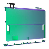 eXtremeRate Chameleon Green Purple Soft Touch Console Back Plate DIY Replacement Housing Shell Case for Nintendo Switch OLED Console – JoyCon Shell & Kickstand NOT Included - BNSOP3002