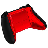 eXtremeRate  Chrome Red Glossy Custom Bottom Shell with Battery Cover for Xbox Series S/X Controller, Replacement Backplate for Xbox Core Controller - Controller & Side Rails NOT Included - BX3D403