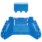 eXtremeRate Clear Blue Custom Bottom Shell with Battery Cover for Xbox Series S/X Controller, DIY Replacement Backplate Cover for Xbox Core Controller Model 1914 - Controller & Side Rails NOT Included - BX3M504