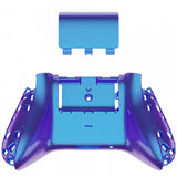 eXtremeRate Chameleon Purple Blue Glossy Custom Bottom Shell w/ Battery Cover for Xbox Series S/X Controller - Controller & Side Rails NOT Included - BX3P301