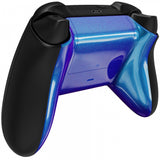 eXtremeRate Chameleon Purple Blue Glossy Custom Bottom Shell w/ Battery Cover for Xbox Series S/X Controller - Controller & Side Rails NOT Included - BX3P301