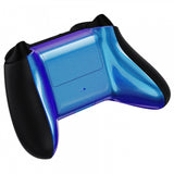 eXtremeRate Chameleon Purple Blue Glossy Custom Bottom Shell w/ Battery Cover for Xbox Series S/X Controller - Controller & Side Rails NOT Included - BX3P301