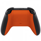 eXtremeRate Orange Soft Touch Replacement Back Shell w/ Battery Cover for Xbox Series S/X Controller - Controller & Side Rails NOT Included - BX3P304