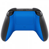 eXtremeRate Blue Soft Touch Replacement Back Shell w/ Battery Cover for Xbox Series S/X Controller - Controller & Side Rails NOT Included - BX3P305