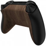 eXtremeRate Wood Grain Soft Touch Replacement Back Shell w/ Battery Cover for Xbox Series S/X Controller - Controller & Side Rails NOT Included - BX3S215