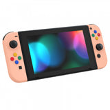 eXtremeRate Mandys Pink Joycon Handheld Controller Housing with ABXY Direction Buttons, DIY Replacement Shell Case for NS Switch JoyCon & OLED JoyCon – Console Shell NOT Included - CP329