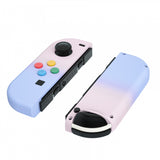 eXtremeRate Pink Violet Gradient Joycon Handheld Controller Housing with Coloful Buttons, DIY Replacement Shell Case for NS Switch JoyCon & OLED JoyCon – Joycon and Console NOT Included - CP333