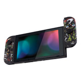 eXtremeRate Soft Touch Grip Scary Party Joycon Handheld Controller Housing with Full Set Buttons, DIY Replacement Shell Case for NS Switch JoyCon & OLED JoyCon - Console Shell NOT Included - CT108