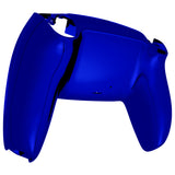 eXtremeRate Chrome Blue Glossy Custom Back Housing Bottom Shell Compatible with ps5 Controller, Replacement Back Shell Cover Compatible with ps5 Controller - DPFD4004