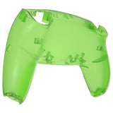 eXtremeRate Clear Green Custom Back Housing Bottom Shell Compatible with ps5 Controller, Replacement Back Shell Cover Compatible with ps5 Controller - DPFM5003