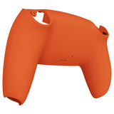 eXtremeRate Orange Soft Touch Custom Back Housing Bottom Shell Compatible with ps5 Controller, Replacement Back Shell Cover Compatible with ps5 Controller - DPFP3004