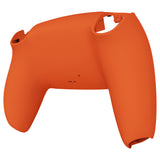 eXtremeRate Orange Soft Touch Custom Back Housing Bottom Shell Compatible with ps5 Controller, Replacement Back Shell Cover Compatible with ps5 Controller - DPFP3004